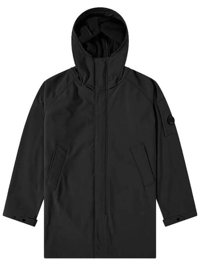 Men's Logo Wappen Shell R Long Hooded Jacket Black - CP COMPANY - BALAAN 2