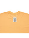 Men's Earth Apple Motif Cotton Short Sleeve T-Shirt Orange - MSGM - BALAAN 9