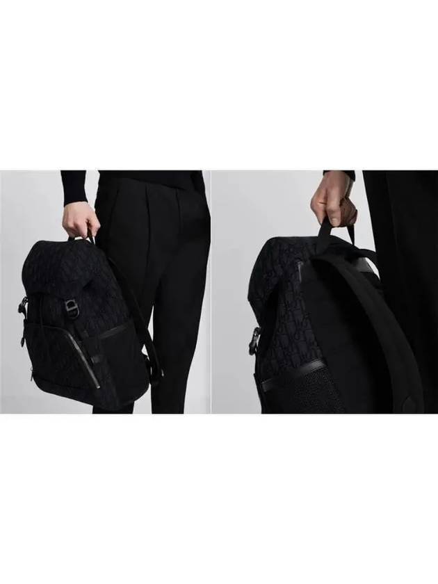 Oblique 8 Flap Backpack Black - DIOR - BALAAN 3