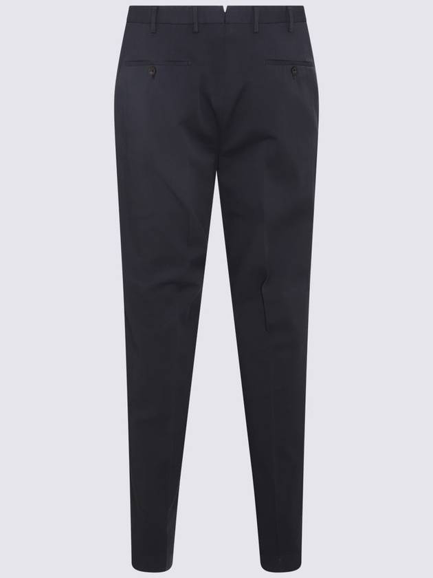 Incotex Dark Blue Cotton Stretch Pants - INCOTEX - BALAAN 2