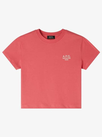 Boxy Rue Madame Short Sleeve T-Shirt Pink - A.P.C. - BALAAN 2