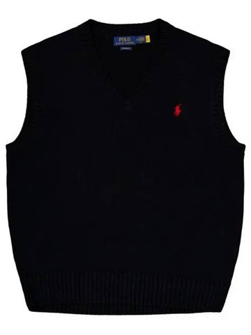 POLO RALPHLAUREN pony logo embroidered knit vest 710A33366001 - POLO RALPH LAUREN - BALAAN 1