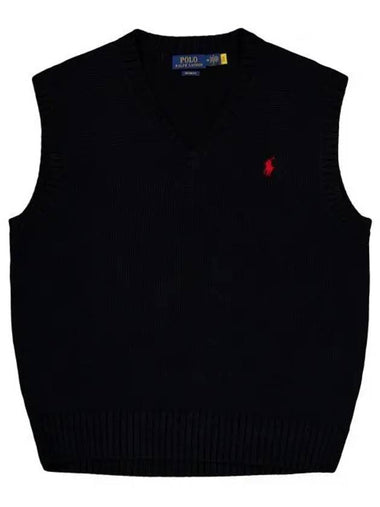 POLO RALPHLAUREN 24 Pony Logo Embroidered Knit Vest 710A33366001 - POLO RALPH LAUREN - BALAAN 1