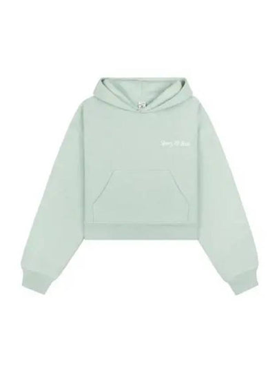 Cropped Cotton Hoodie Mint - SPORTY & RICH - BALAAN 2