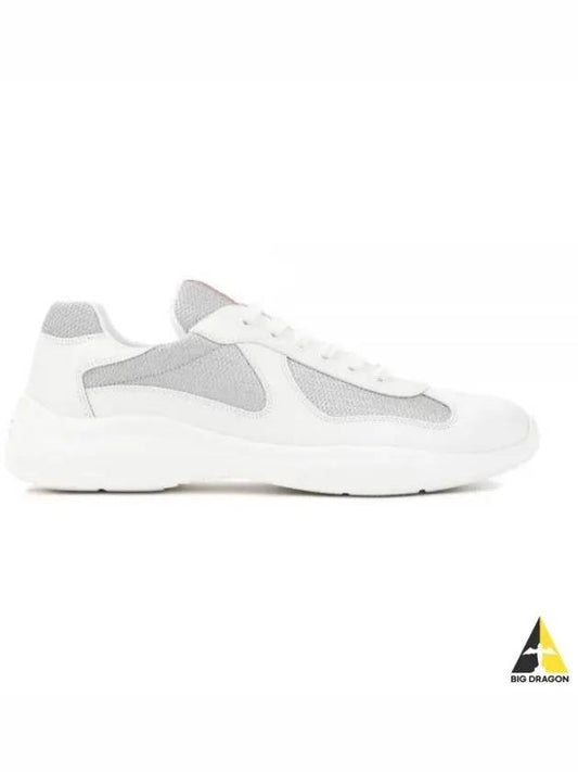 Men s America Cup Sneakers White 4E3400 6GW - PRADA - BALAAN 1