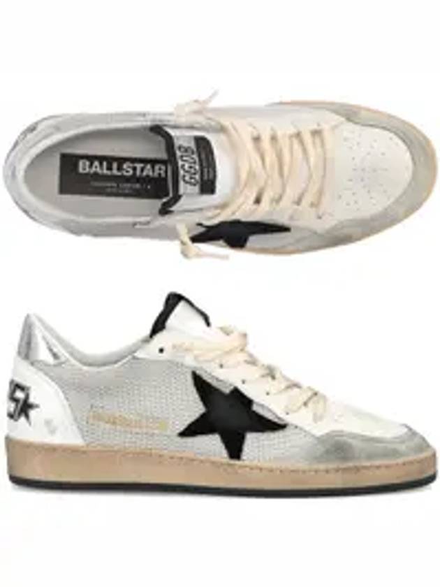 Ball Star Suede Star Laminate Low Top Sneakers Grey - GOLDEN GOOSE - BALAAN 5