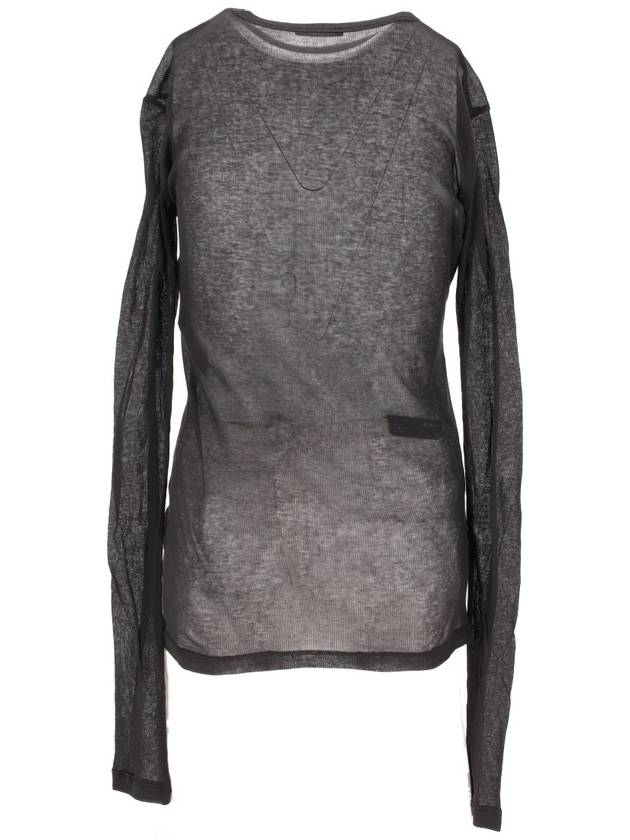 FIENE SLIM FIT LONG SLEEVE T-SHIRT "THORNS" PRINT - ANN DEMEULEMEESTER - BALAAN 4