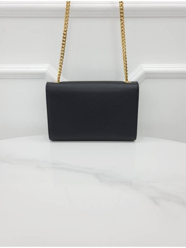 Black Kate Bag Small Gold Plated 469390 - SAINT LAURENT - BALAAN 2