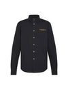 Regular DNA Poplin Long Sleeve Shirt Black - LOUIS VUITTON - BALAAN 2