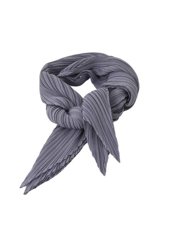 Pleated Basic Scarf Grey - ISSEY MIYAKE - BALAAN 1