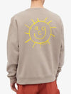 Sunshine Graphic Fleece Sweatshirt Moon Fossil - NIKE - BALAAN 5