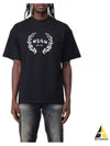 Milano Logo Print Cotton Short Sleeve T-Shirt Black - MSGM - BALAAN 2