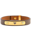 Small Heart Bracelet Brown - HERMES - BALAAN 1