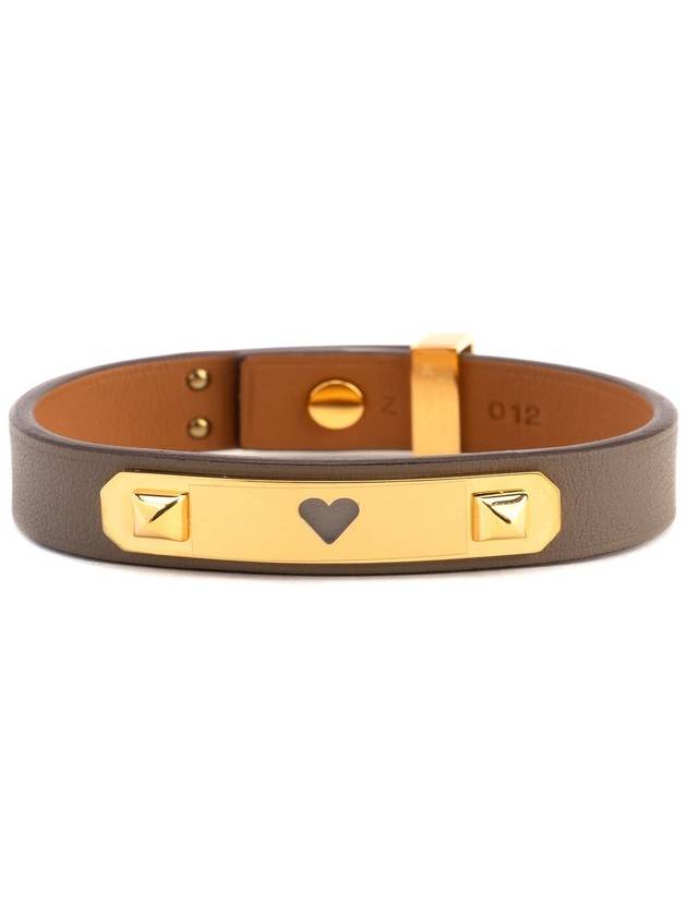 Small Heart Bracelet Brown - HERMES - BALAAN 1