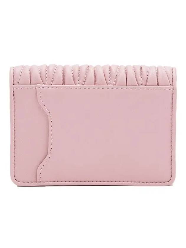 Matelasse Nappa Leather Card Wallet Pink - MIU MIU - BALAAN 3