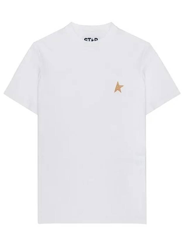 Star Printing Short Sleeve T-Shirt White - GOLDEN GOOSE - BALAAN 3