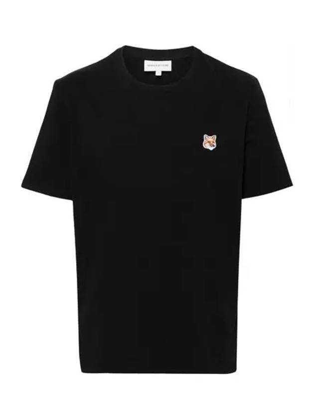 Fox Head Patch Classic Short Sleeve T-Shirt Black - MAISON KITSUNE - BALAAN 2