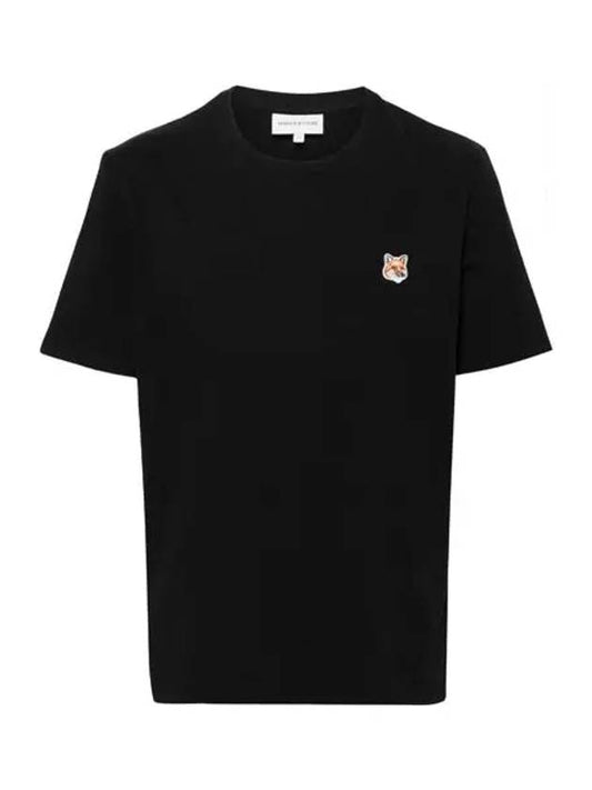 Fox Head Patch Classic Short Sleeve T-Shirt Black - MAISON KITSUNE - BALAAN 2