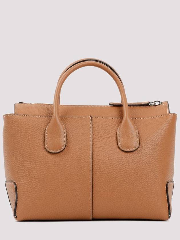 Di Leather Tote Bag Brown - TOD'S - BALAAN 3