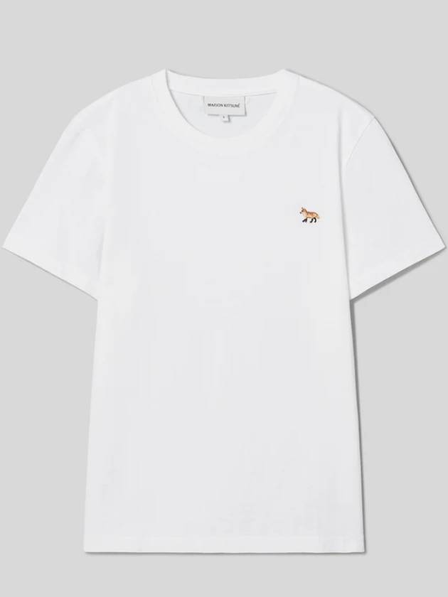 Baby Fox Patch Regular Short Sleeve T-Shirt White - MAISON KITSUNE - BALAAN 2