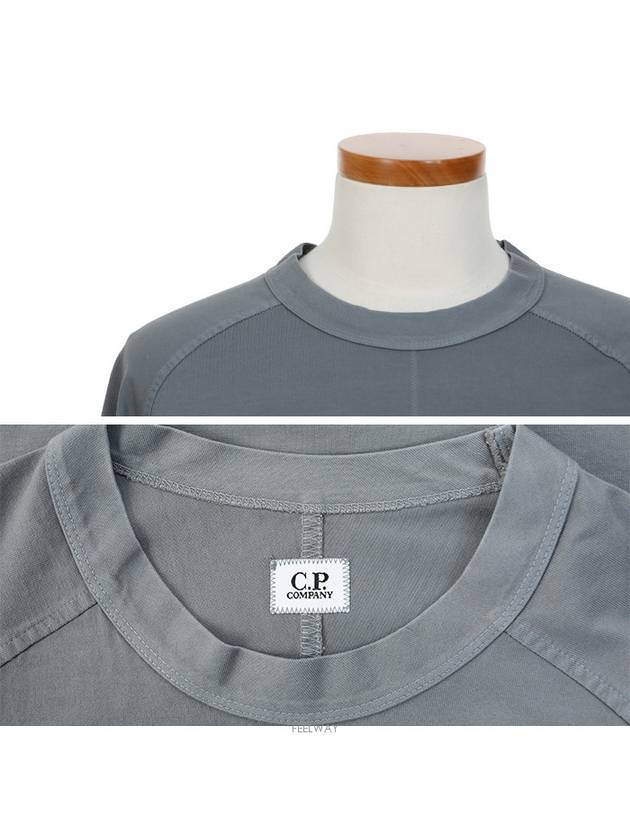 Front Pocket Heavy Jersey Sweatshirt Grey - CP COMPANY - BALAAN 5