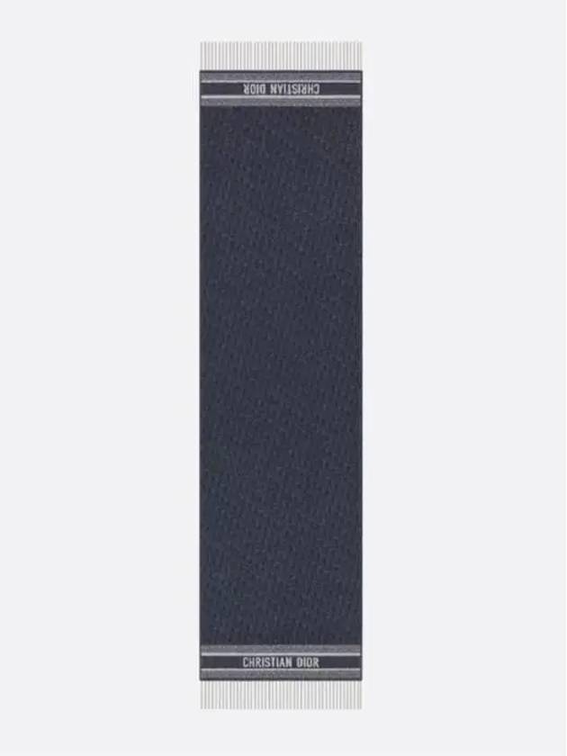 Oblique Cashmere Muffler Navy - DIOR - BALAAN 2