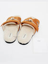 Chypre Shearling Sandals Beige - HERMES - BALAAN 6