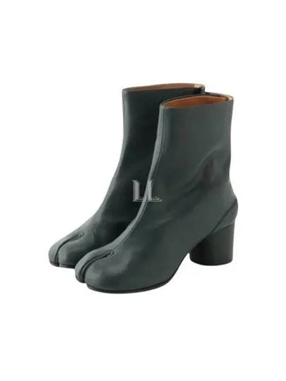 Leather Tabi Ankle Middle Boots Green - MAISON MARGIELA - BALAAN 2