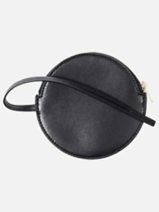 Women's Logo Embossed Lambskin Leather Shoulder Bag Black - JIL SANDER - BALAAN 2