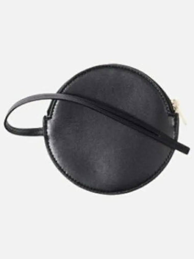 Women's Embossed Logo Lambskin Leather Shoulder Bag Black - JIL SANDER - BALAAN 1