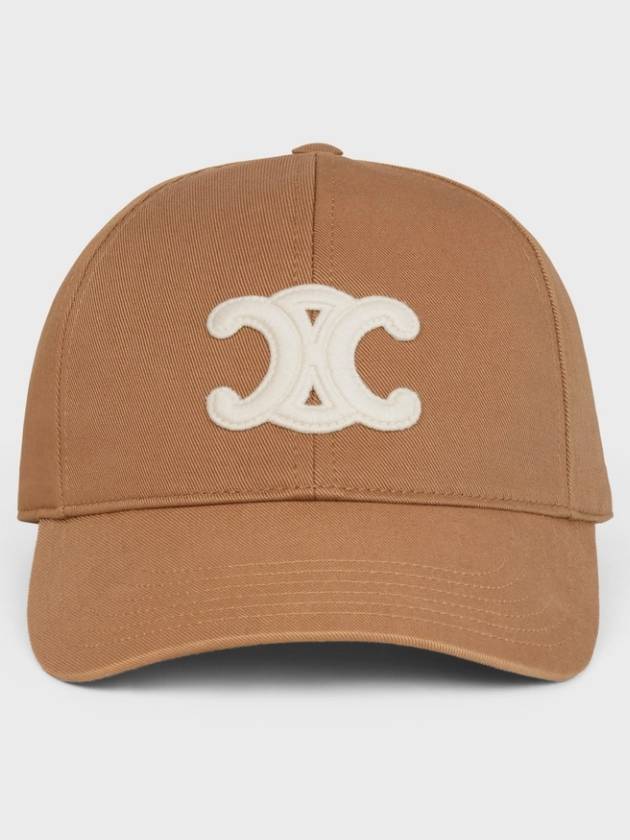 Triomphe Cotton Ball Cap Toffee - CELINE - BALAAN 4