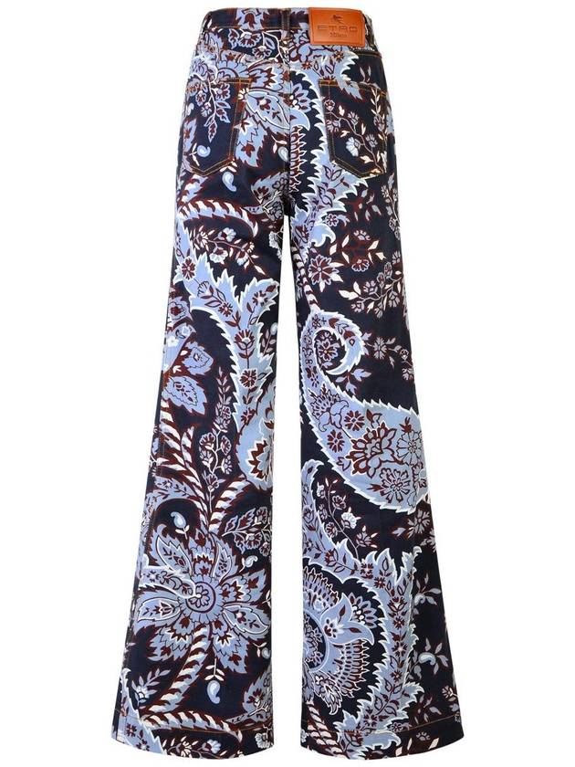 Etro 'Paisley' Blue Cotton Jeans - ETRO - BALAAN 3