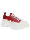 Women's Tread Slick Low Top Sneakers White Red - ALEXANDER MCQUEEN - BALAAN 3