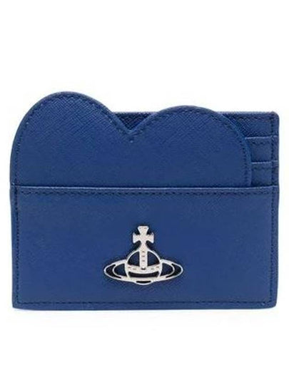 Debbie Logo Heart Card Wallet Blue - VIVIENNE WESTWOOD - BALAAN 2