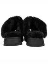 Women's Diskett Fleece Platform Slippers Black - UGG - BALAAN 3