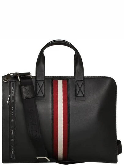 Henry Leather Business Brief Case Black - BALLY - BALAAN 2