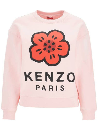 Boke Flower Cotton Sweatshirt Pink - KENZO - BALAAN 2