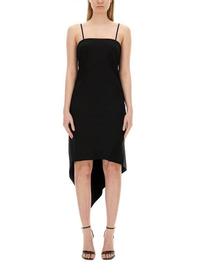 Midi Dress O01HW601 001 BLACK - HELMUT LANG - BALAAN 2