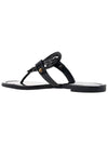 Miller Patent Leather Flip Flops Black - TORY BURCH - BALAAN 4