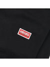 Paris Logo Crew Neck Classic Fit Cotton Sweatshirt Black - KENZO - BALAAN 8