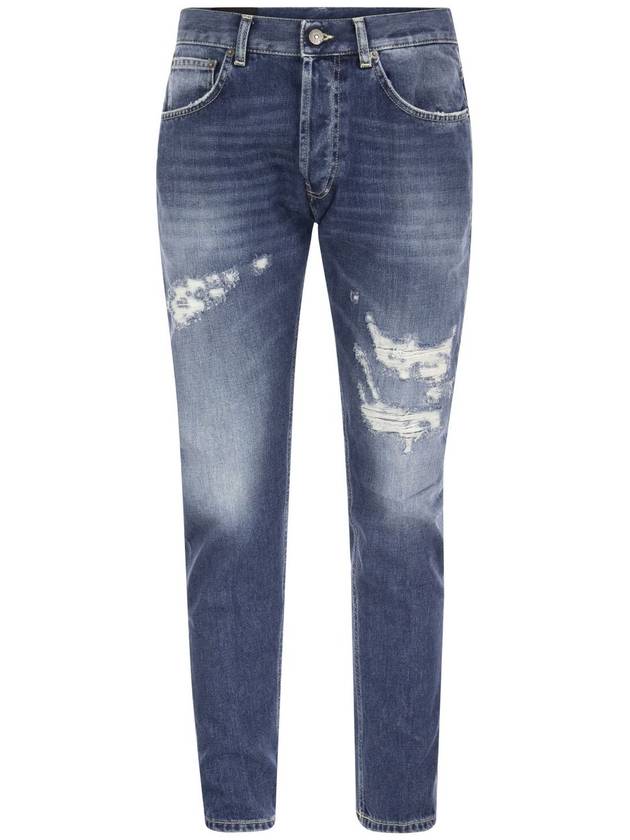 Denim Straight Pants UP576 DFE254U FF7 DU 800 BLUE - DONDUP - BALAAN 2