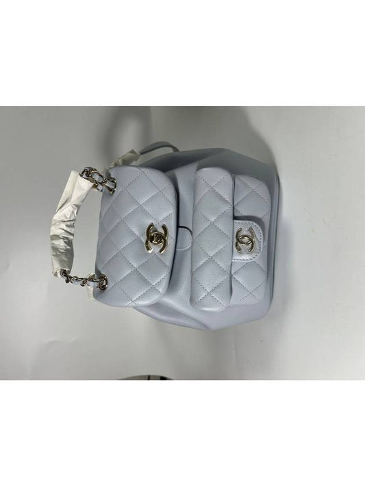 Duma backpack small light gray - CHANEL - BALAAN 2