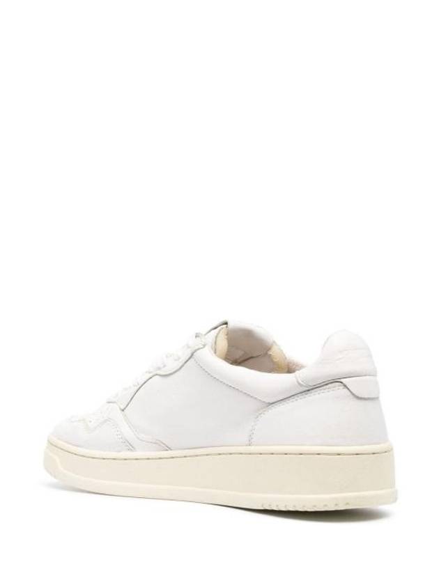 Medalist Goatskin Low Top Sneakers White - AUTRY - BALAAN 4