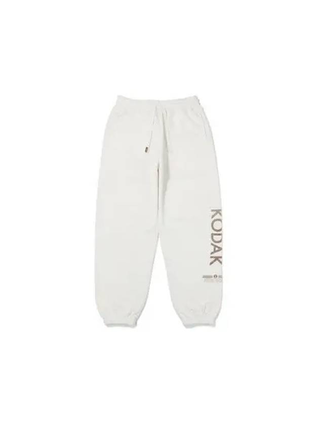 KODAK Apparel Cinekodak semi overfit graphic washed jogger pants IVORY - KODO - BALAAN 1