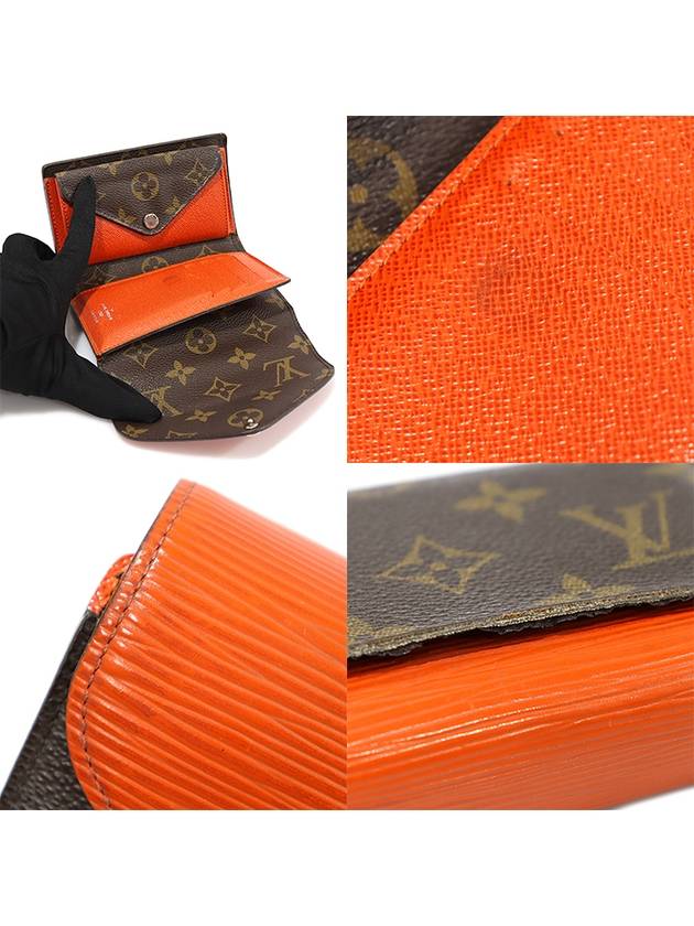 M60495 Monogram Canvas PIMENT Epi Leather Marie Roux Compact Medium Wallet - LOUIS VUITTON - BALAAN 6