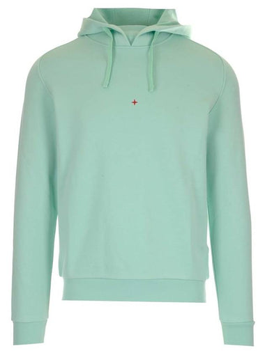 Men's Marina Logo Cotton Hoodie Mint - STONE ISLAND - BALAAN 1