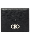 Gancini Logo Coin Wallet Black - SALVATORE FERRAGAMO - BALAAN 2