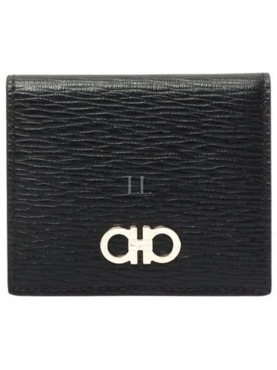 Gancini Logo Coin Wallet Black - SALVATORE FERRAGAMO - BALAAN 2