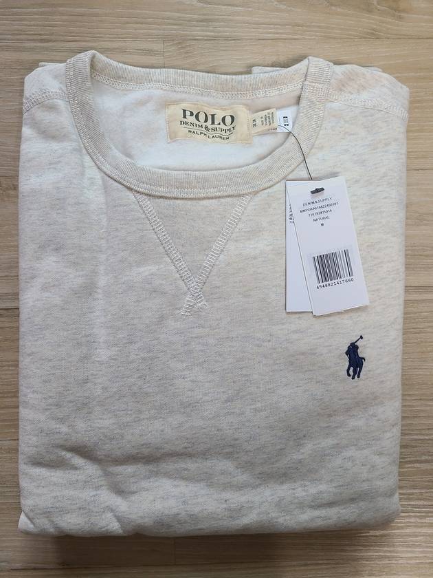 Embroidery Logo Sweatshirt Oatmeal Header - POLO RALPH LAUREN - BALAAN 5