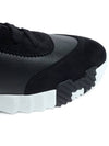 Bouncing Leather Low Top Sneakers Noir - HERMES - BALAAN 10